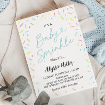 Blue Baby Sprinkle Invitation