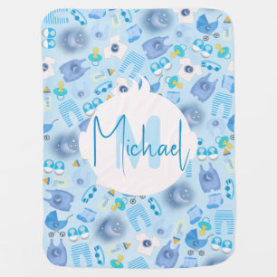 Blue Baby Stuff Baby Boy Baby Head Blanket