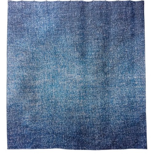 Blue background denim jeans texture background D Shower Curtain