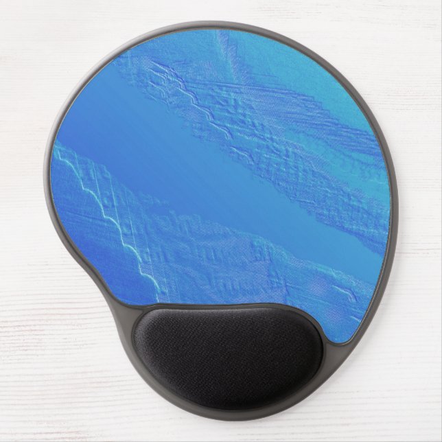 Blue Background Gel Mouse Pad (Front)