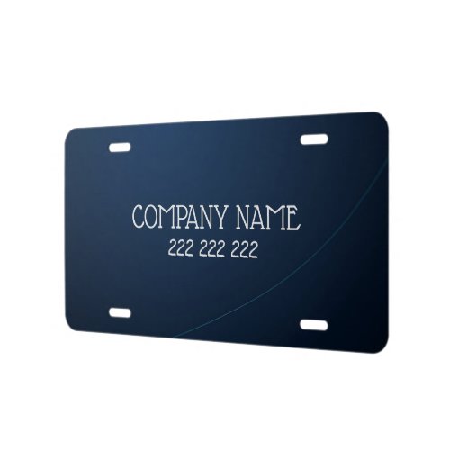 Blue Background License Plate | Zazzle