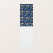 Blue Background Thread Effect Floral Pattern (Outside Unfolded)