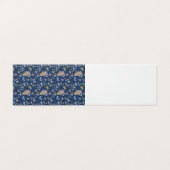 Blue Background Thread Effect Floral Pattern (Outside Unfolded)