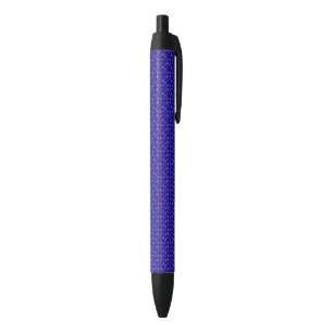 Blue Background with Red, White & Blue Stars USA Pen