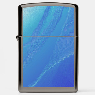 Blue Background... Zippo Lighter