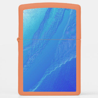 Blue Background... Zippo Lighter