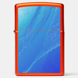 Blue Background... Zippo Lighter