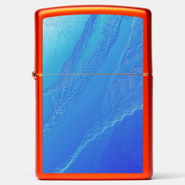 Blue Background... Zippo Lighter (Front)