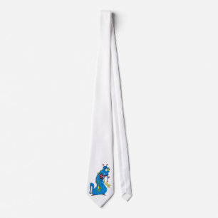 Blue bacteria neck tie