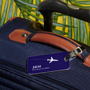 Blue BagTag for Airplane Travel Baggage Luggage Tag