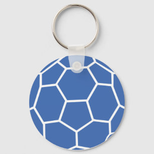 blue ball handball keychain