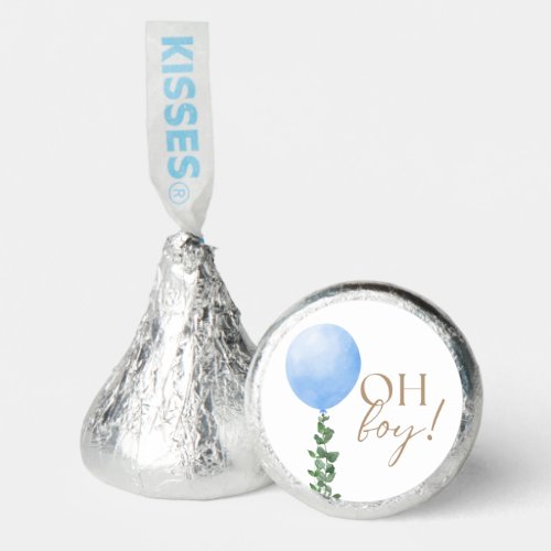 Blue Balloon Baby Shower Oh Boy Hersheys Kisses