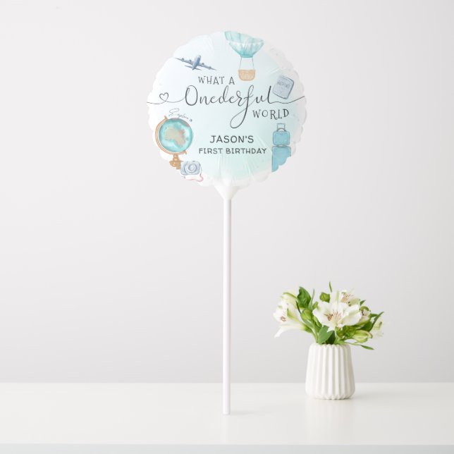 Blue Balloon ONEderful World 1st First Birthday (In SItu)
