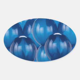 Blue Balloon Stickers and Envelope Seals