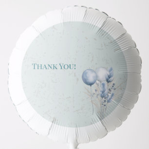 Blue Balloons and Patterned Background