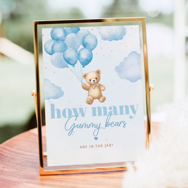 Blue balloons How many gummy bears in the jar Poster (Creator Uploaded)