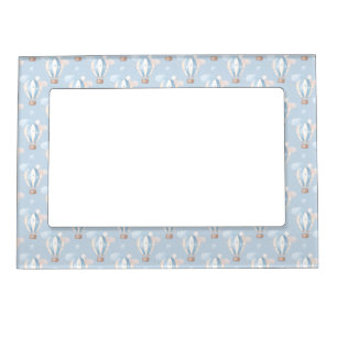 Blue Balloons Pattern Magnetic Frame