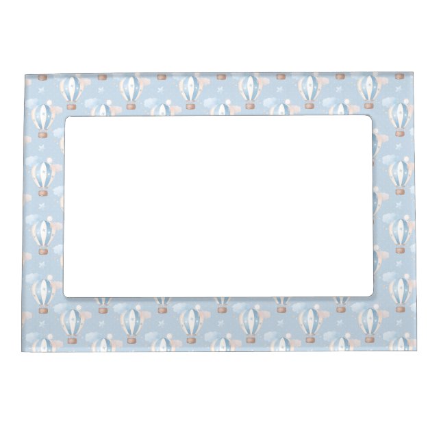 Blue Balloons Pattern Magnetic Frame (Front)