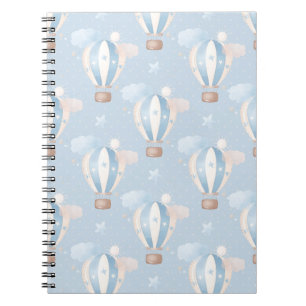 Blue Balloons Pattern Notebook