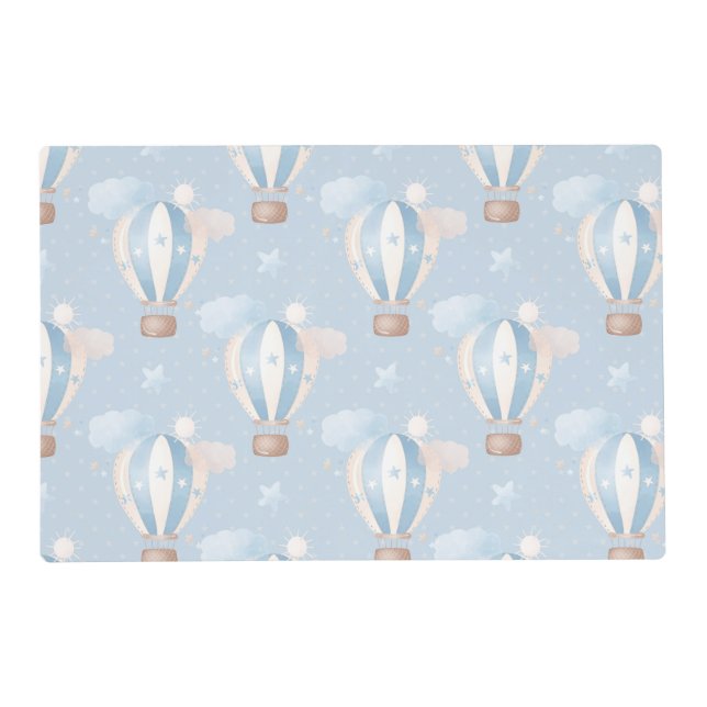 Blue Balloons Pattern Placemat (Front)