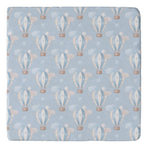 Blue Balloons Pattern Trivet