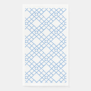 Blue Bamboo Lattice Paper Guest Towels