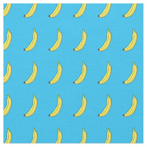 Blue banana fabric
