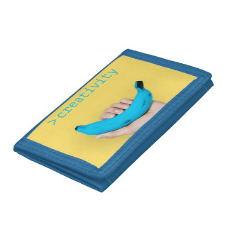 Blue Banana Trifold Wallet