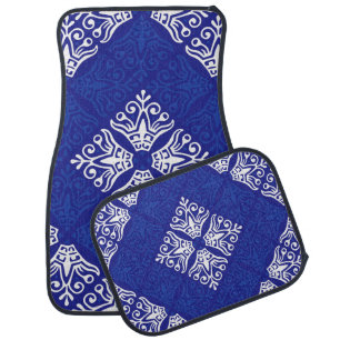 Blue Bandana Design Car Mat