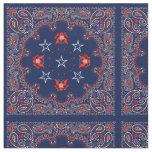 Blue Bandana Fabric