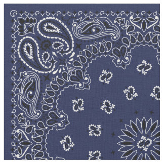 Blue Bandana Fabric