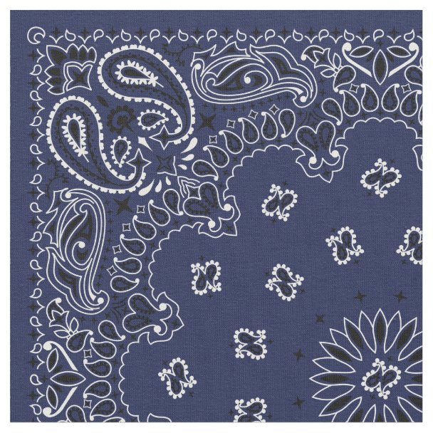 Red Bandana Fabric Zazzle