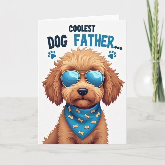 Blue Bandana Fathers Day Card (Front)