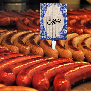 Blue Bandana Mild Foods label not a Cake Topper