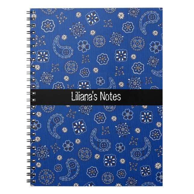 Blue Bandana Notebook (Front)
