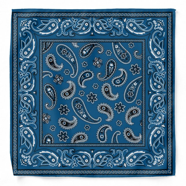 Blue Bandana Paisley (Front)