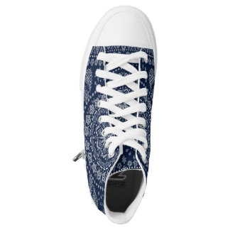 blue bandana Zipz High Top Shoes