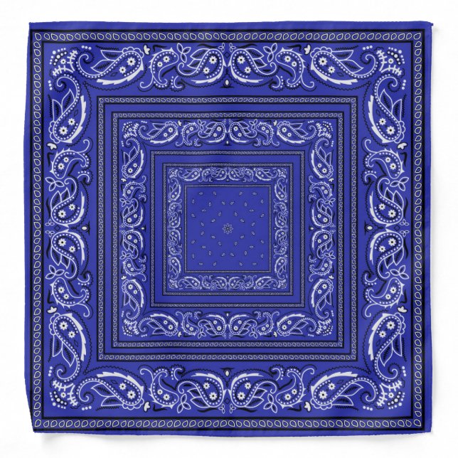 Blue Bandanarama Bandana (Front)