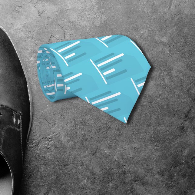 Blue Bar Graphs Seamless Pattern Tie (Creator Uploaded)