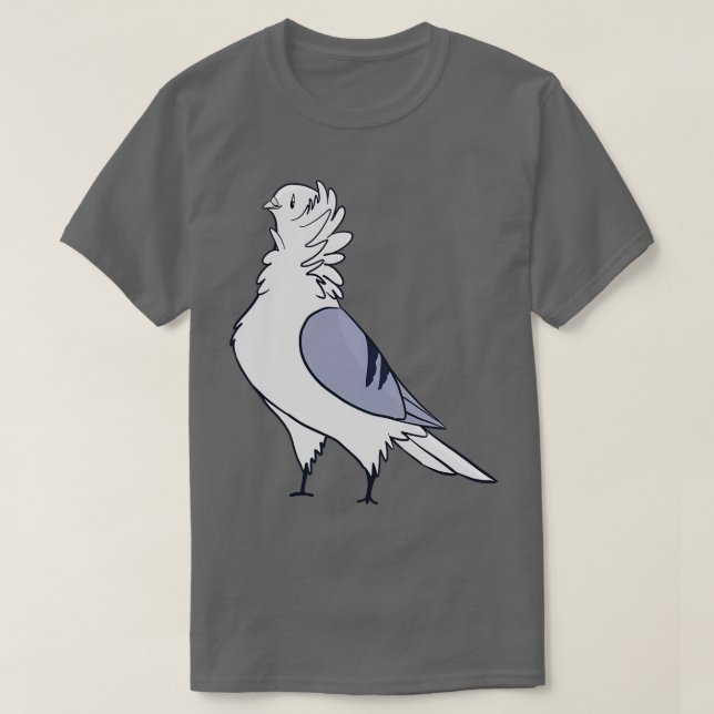 Blue Bar Old German Owl Pigeon 2 T-Shirt (Design Front)