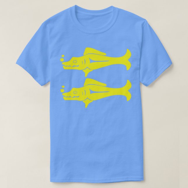 Blue Barracudas  T-Shirt (Design Front)