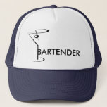 Blue Bartending Cocktail Or Bartender Trucker Hat at Zazzle