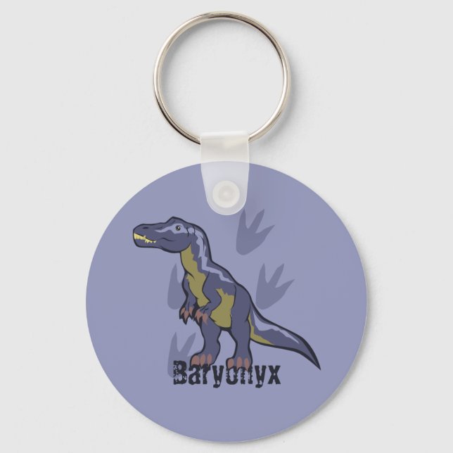 Blue Baryonyx Keychain (Front)