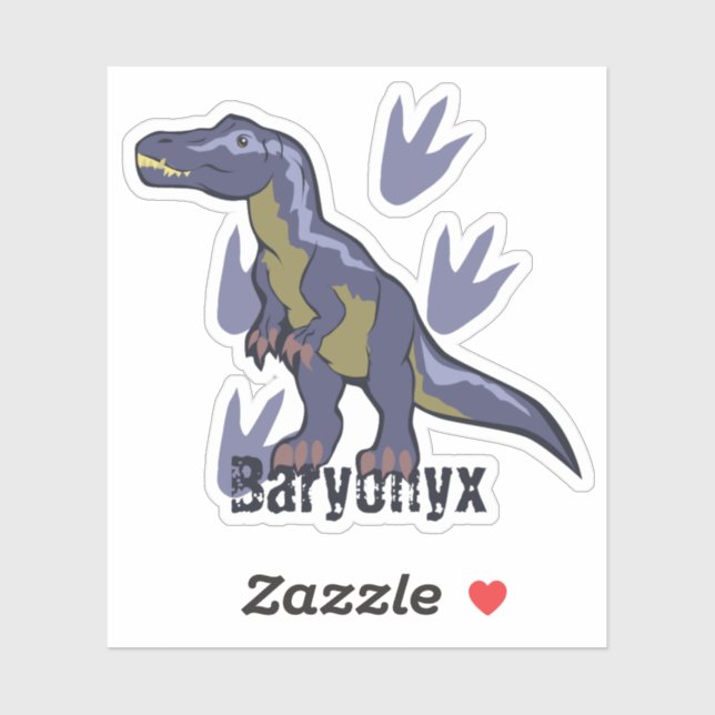 Blue Baryonyx Sticker (Sheet)