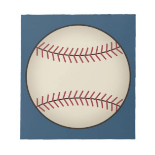 Blue Baseball Sports Notepad Gift