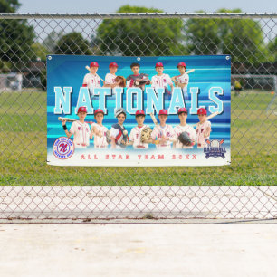 Blue Baseball Team Banner - Personalized