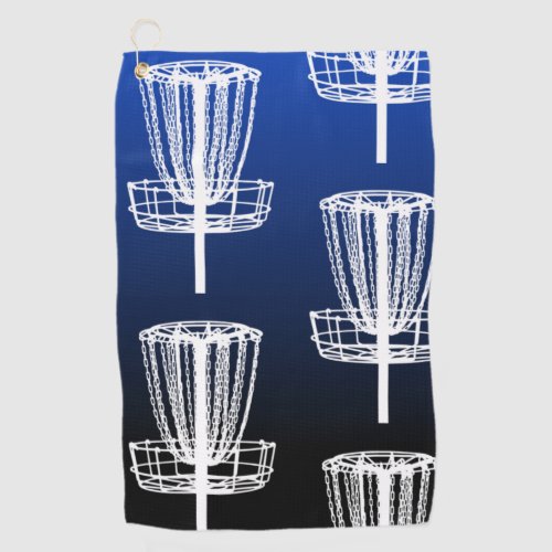 Blue Basket disc golf towel