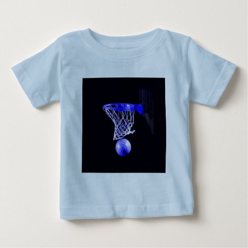 Blue Basketball Baby T_Shirt