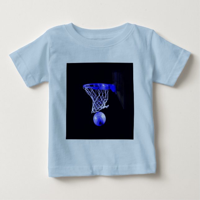 Blue Basketball Baby T-Shirt (Front)
