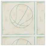 Blue Basketball by Chariklia Zarris Fabric